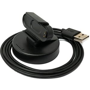 SYSTEM-S USB 2.0 kabel 100 cm laadstation voor Xiaomi Mi Smart Band 7 Smartwatch in zwart