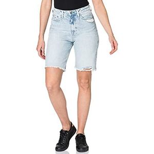 Tommy Jeans Dames Harper Denim Bermuda Ssplbrd jeansshort, Save Sp Lb Rgd Destr, 26W