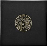 Exacompta - ref. 96101E - 1 Ringband voor muntencollectie + 5 bladen 43 vakken (totaal 215 vakken) ref.96006E - Formaat : 24,5x25cm - Canvas cover - Zwarte kleur