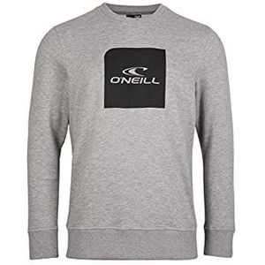 O'NEILL Cube Crew Sweatshirt voor heren, verpakking van 2 stuks, 8001 Zilver Melee, XS/S