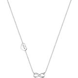 Elli Halsketting hart Infinity oneindigheid symbool 925 zilver, 450, Sterling zilver