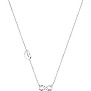 Elli Halsketting hart Infinity oneindigheid symbool 925 zilver, 450, Sterling zilver