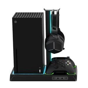 Imp Gaming DLX LED Twin Charging Tower met Cooling Fans & Game Storage Stand Xbox Series X