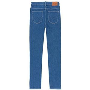 Wrangler dames Jeans High Skinny, Blauw , 28W / 30L