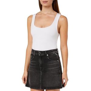 Replay Jeansrok voor dames van comfort denim, Black 098, 32W
