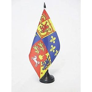 Koninklijke tafelvlag Verenigd Koninkrijk 1714-1801 Huis van Hannover 21x14cm - KLEINE KANTOORVLAG Britse koningen 14 x 21 cm - AZ VLAG