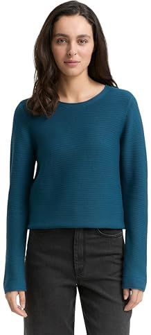 Tom Tailor - Regular Fit - Damespullover - Puur Katoen