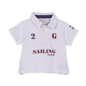 Gocco Polo Sailing Club poloshirts voor baby's, Optisch wit, 18-24 Maanden