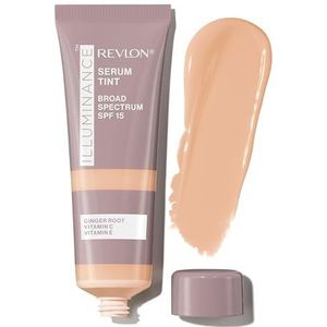 Revlon Illuminance Tinted Serum, drievoudig hyaluronzuur, egaliseert de huidtint na verloop van tijd en hydrateert de hele dag door, SPF 15, 213 Light Natural, 28 ml.