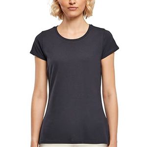 Build Your Brand Dames Dames Basic Tee T-Shirt, Navy, XL