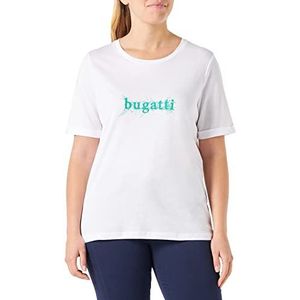 bugatti Dames W8601-43397 T-shirt korte mouwen, wit-10, Sandard, wit-10, M