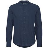 CASUAL FRIDAY Heren CFAnton 0053 CC LS Linnen Mix Shirt Hemd, 194013_Dark Navy, L, 194013_dark navy., L