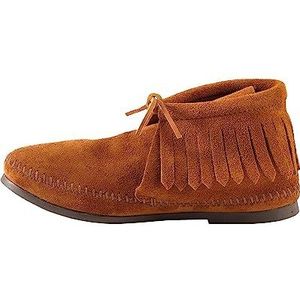 Minnetonka Classic Fringe Boot dames korte schacht mocassin boots, bruin bruin 2, 41 EU