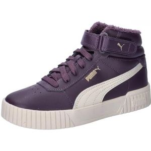 PUMA Carina 2.0 Mid WTR Jr sneakers voor meisjes, Midnight Plum Alpine Snow PUMA Goud, 37.5 EU