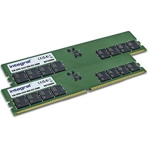 Integral 16 GB Kit (2 x 8 GB) DDR5 RAM 4800 MHz DIMM PC Desktop Computer Geheugenmodule