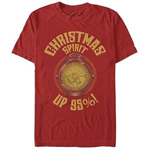 Netflix Unisex Christmas Chronicles Christmas Watch Organic Short Sleeve T-shirt, rood, XXL