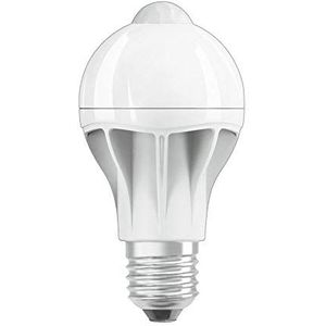 OSRAM LED lamp | Lampvoet: E27 | Warm wit | 2700 K | 9 W | mat | LED STAR MOTION SENSOR CLASSIC A [Energie-efficiëntieklasse A+]