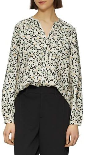 Blouse - Viscoseblend - Met Lange Mouwen - All-over Print