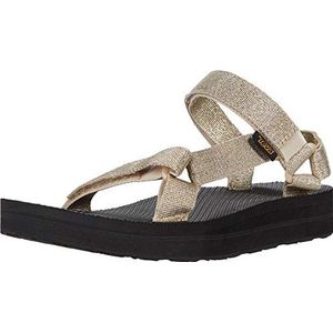 Teva Midform universele sandalen voor dames, Metallic champagne., 41 EU