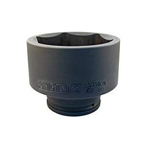 KING TONY 9535A0M Legering Staal Metrisch Standaard Impact Socket, 1-1/2 Inch Drive, 6 Point, 100 mm Maat, 115 mm Lengte