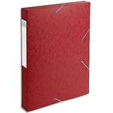 Exacompta Ref. 14009H - Cartobox Glossy kaartenbak, 40 mm rug, A4 - rood