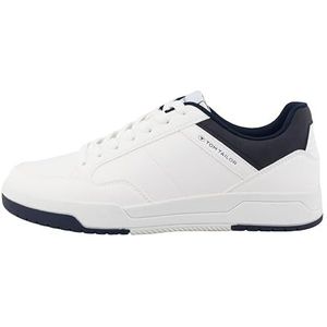 TOM TAILOR 7480290005 Sneakers voor heren, wit, 41 EU