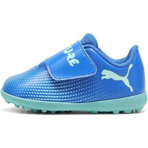 PUMA Unisex Baby Future 7 Play Tt V Inf voetbalschoen, Hyperlink Blue Mint PUMA White, 23 EU