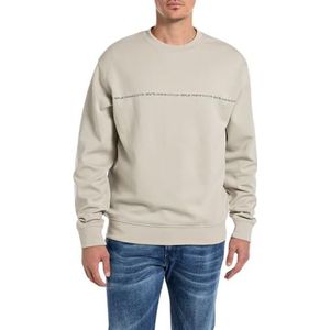 Replay Heren sweatshirt regular fit met ronde hals, 604 maan, XL
