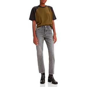 Levi's 501® Crop Jeans Vrouwen, Gray Worn In, 32W / 28L
