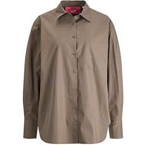 JACK & JONES - Jxjamie Ls Relaxed Poplin Shirt - Blouse - Morel