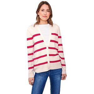 Cecil Damescardigan gestreept, Raw Zand Beige, L