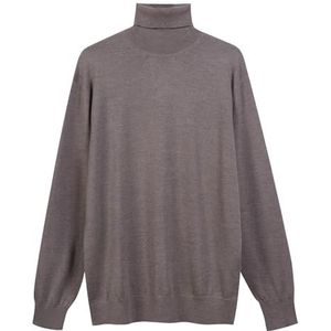 Diana Studio, Herentrui, basic, beige, 100% merinowol, effen, lange mouwen, maat S, regular fit, Beige/Taupe, S