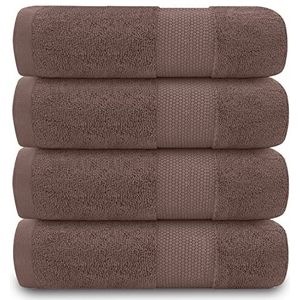 GC GAVENO CAVAILIA Handdoeken voor badkamer - 700 g/m² handdoeken set van 4 - Egyptisch katoenen handdoeken - hotelkwaliteit handdoeken - machinewasbaar - kameel - 50 x 85