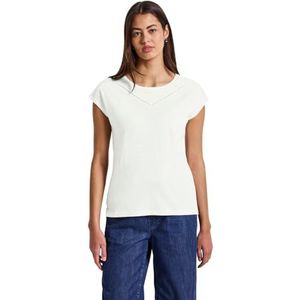 STREET ONE - Shirttop - Offwhite - Met Decoratieve Tape
