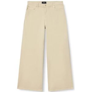 7 For All Mankind Marie Wide Leg Crème, wit, 31W