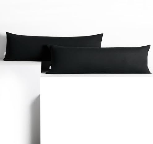 DecoKing Kussenslopen - Zwart Amber - Katoen - Set van 2