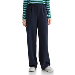 Street One Dames A376036 stoffen broek Straight, deep blue, W38/L32, blauw (deep blue), 38W x 32L