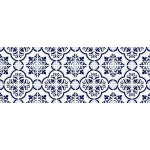 Laroom Keuken design tapijt Bollato Estoril, vinyl antiliscante, grijs, 50 x 133 x 0,3 cm