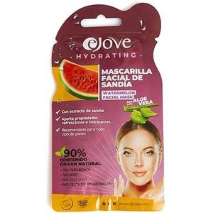 Ejove Gezichtsmasker met Watermeloen Extract 20 ml | Hydraterend Gezichtsmasker | Verfrissend en Verjongend Masker | Gezichtsmasker voor Alle Huidtypes | Natuurlijke Gezichtsverzorging