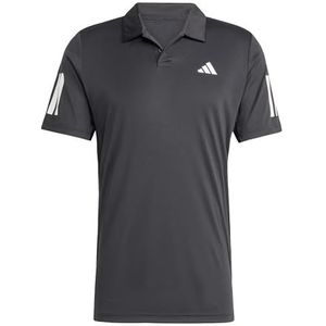 adidas Heren CLUB TENNIS 3-STRIPES POLO SHIRT, Black, S