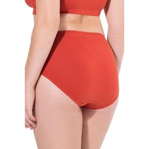 Ulla Popken Damesslip met Picot E-broek, steenrood, 46-48