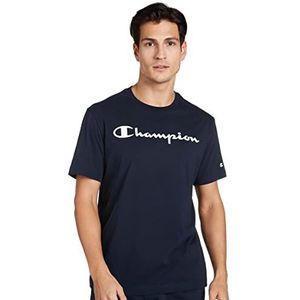 Champion heren T-Shirt Legacy Classic logo,marineblauw,M