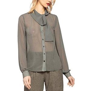 APART Fashion Dames houndstooth chiffon blouse blouse