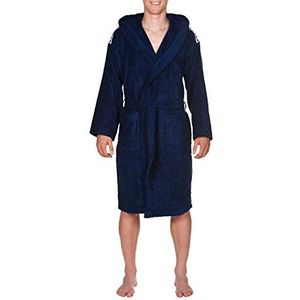 ARENA Unisex Core Soft Robe Badjas, Navy/Wit, 2X-Large