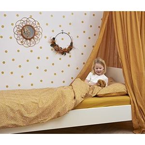 Meyco Home Uni hoeslaken eenpersoonsbed - honey gold - 90x210/220cm