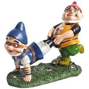 DIG Gnomeo en Tybalt tuinbeeld, 10,3 bij 10,75-inch, steen