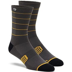 100% CASUAL Sokken merk Advocate Performance MTB Socks Charcoal/Mustard - S/M