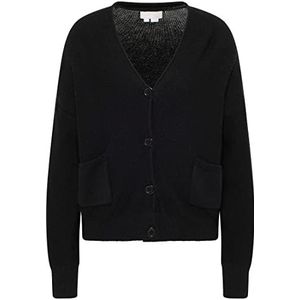 RISA vest met knopen dames 25825311, zwart, XL/XXL
