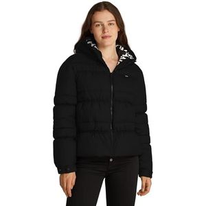 Tommy Jeans Dames TJW QUILT ROUCH TAPE JACKET DW0DW20389 Puffer Jacket, zwart (zwart), XXS, Zwart (zwart), XXS