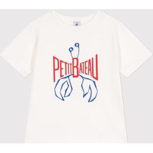 Petit Bateau T-shirt met korte mouwen voor kinderen en jongeren, Wit, 12 jaar